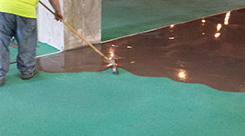 vapor mitigation for industrial flooring